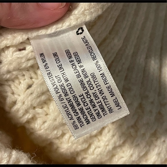 Ava and Viv ivory cable knit cozy soft sweater - Picture 4 of 5